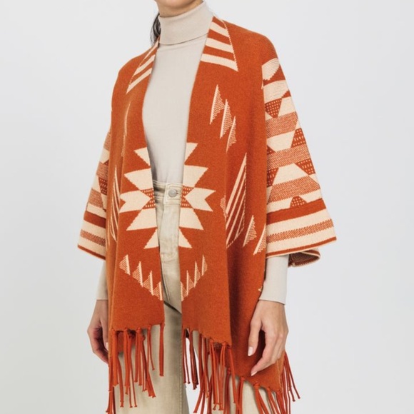 Loose cape cloak shawl Autumn poncho - Picture 1 of 7